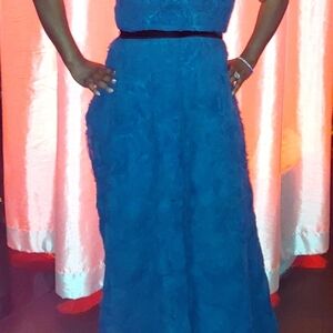 Zac Posen Vibrant Blue Maxi Dress